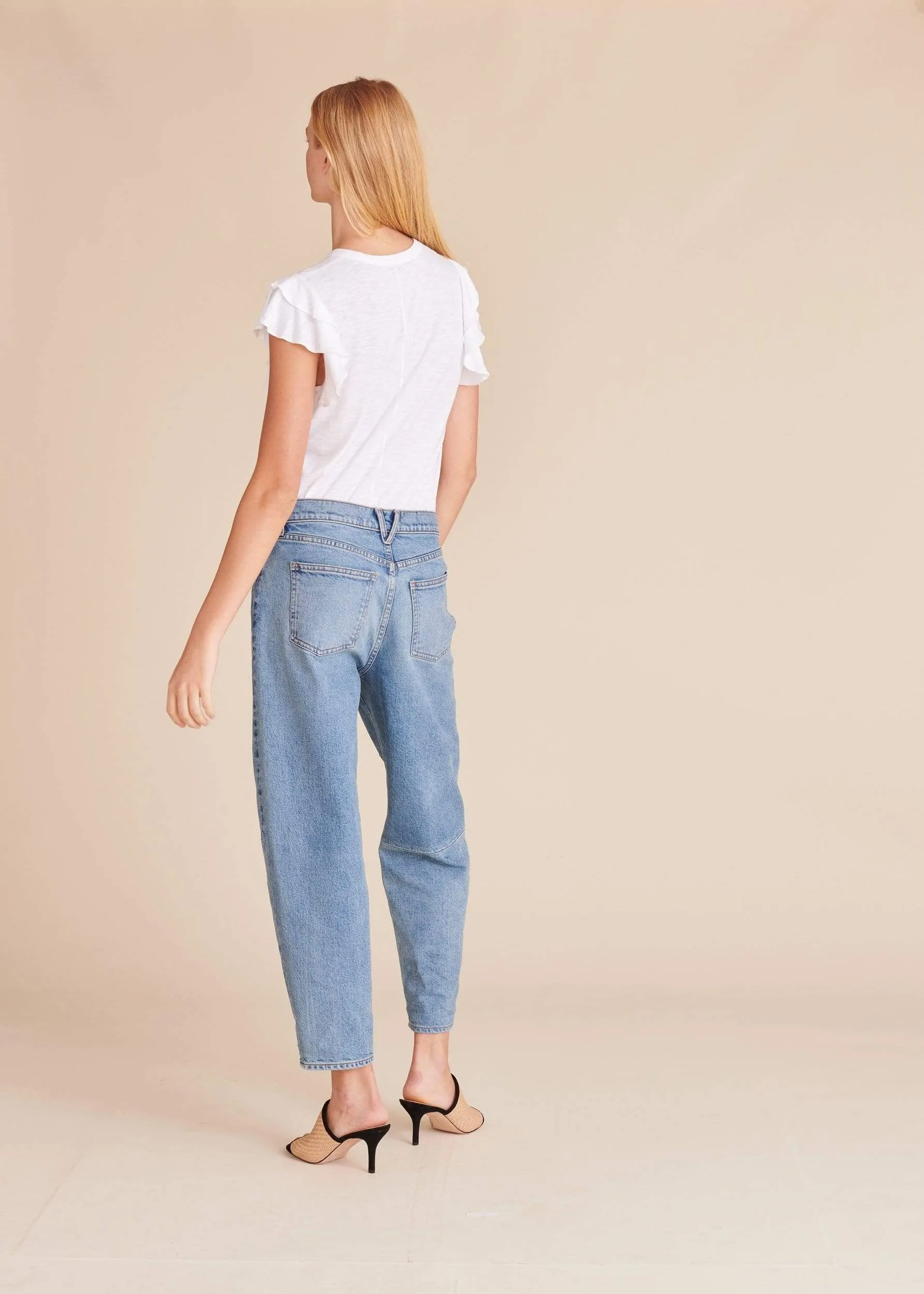 Akeela Ruffle Tee - White