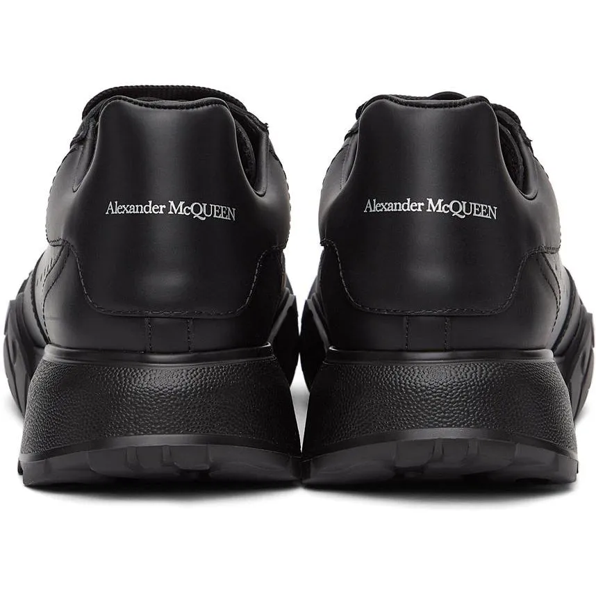 Alexander McQueen Black Court Trainer Sneakers