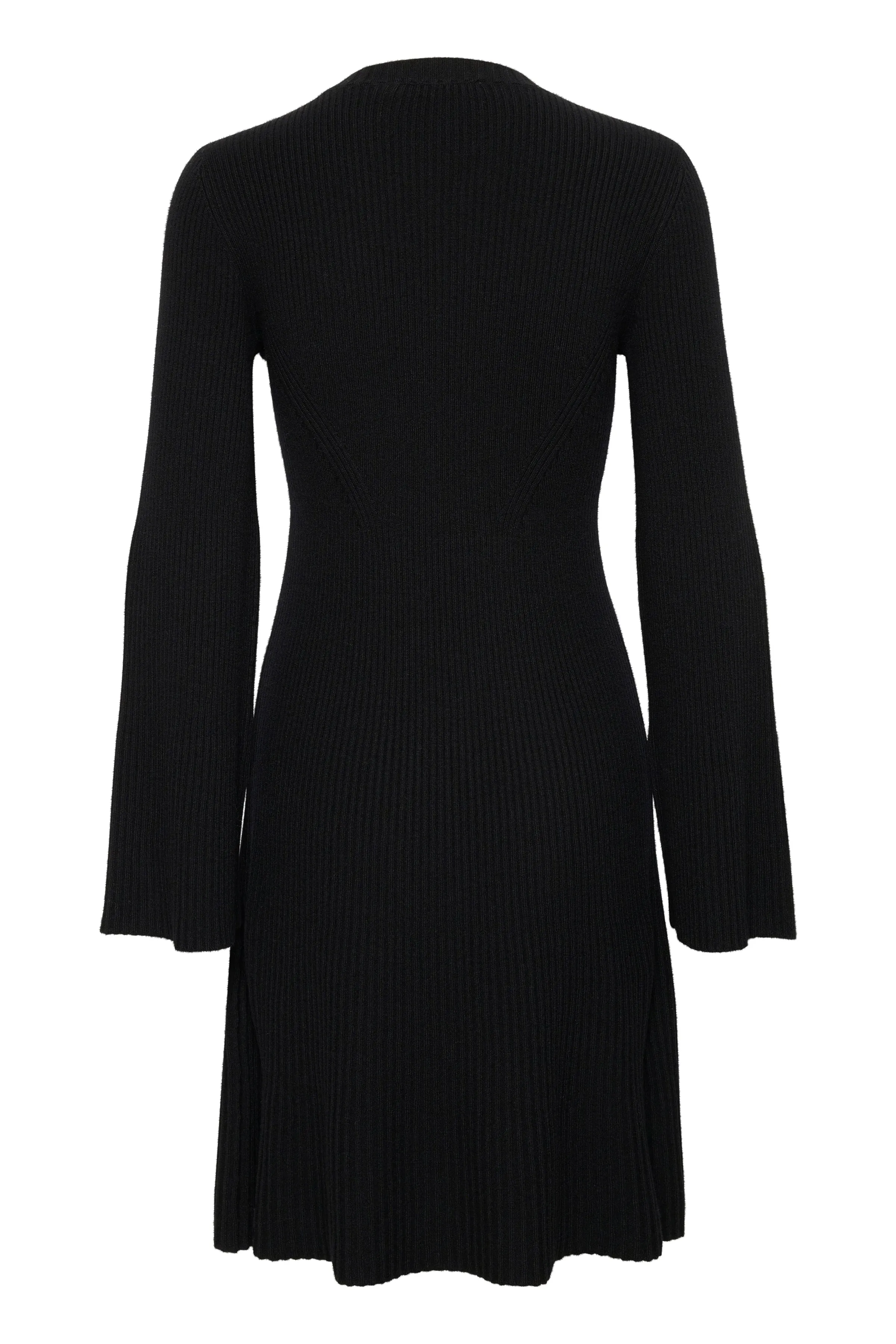 Antaligz Wool Short Dress - Black