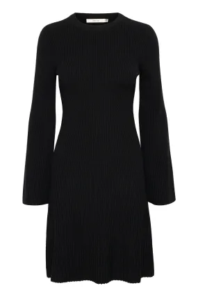 Antaligz Wool Short Dress - Black