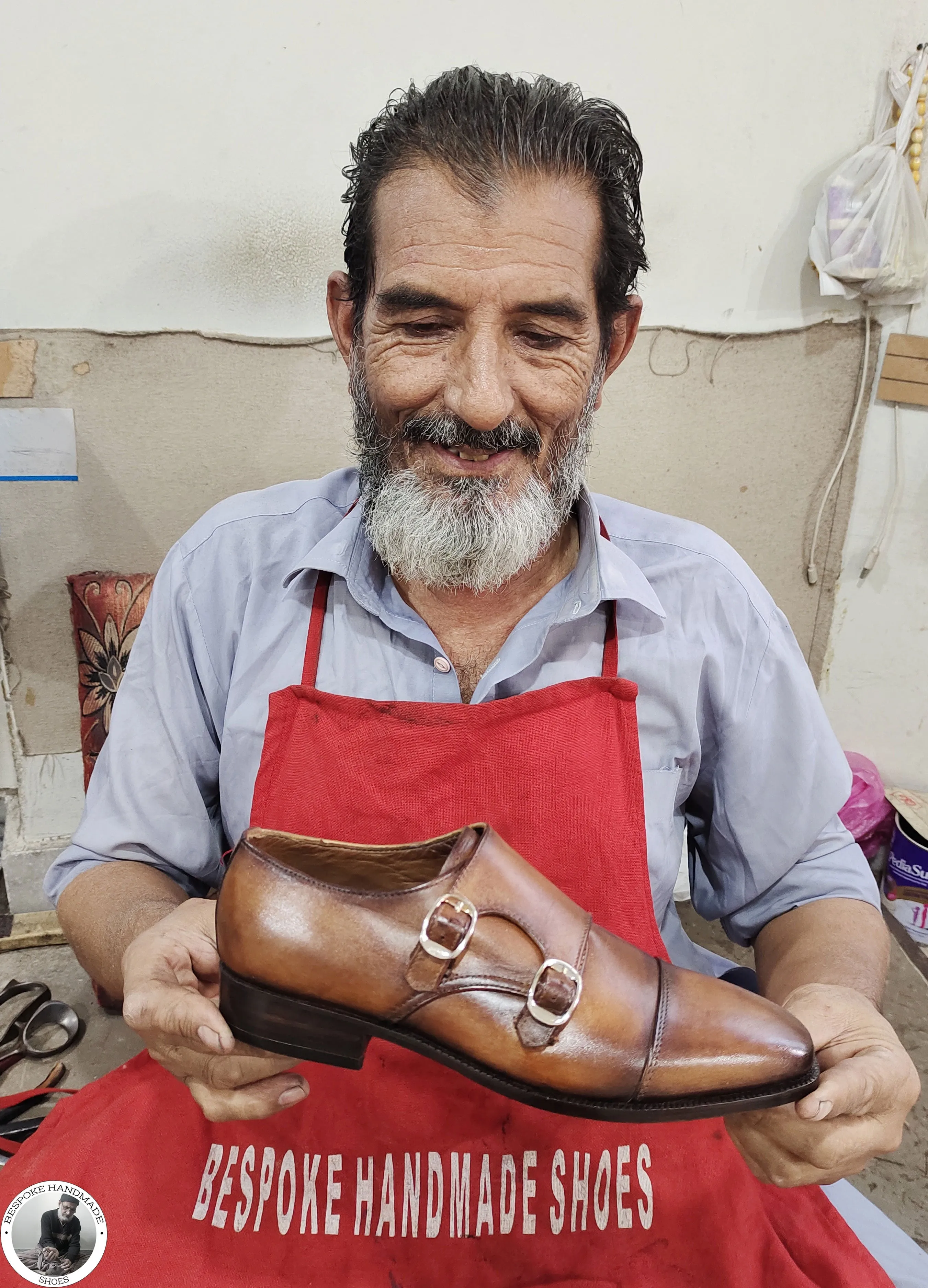 Bespoke Handcrafted Dress Shoes, Brown Color Premium Quality Double Monk Strap And Cap toe Casual Shoes