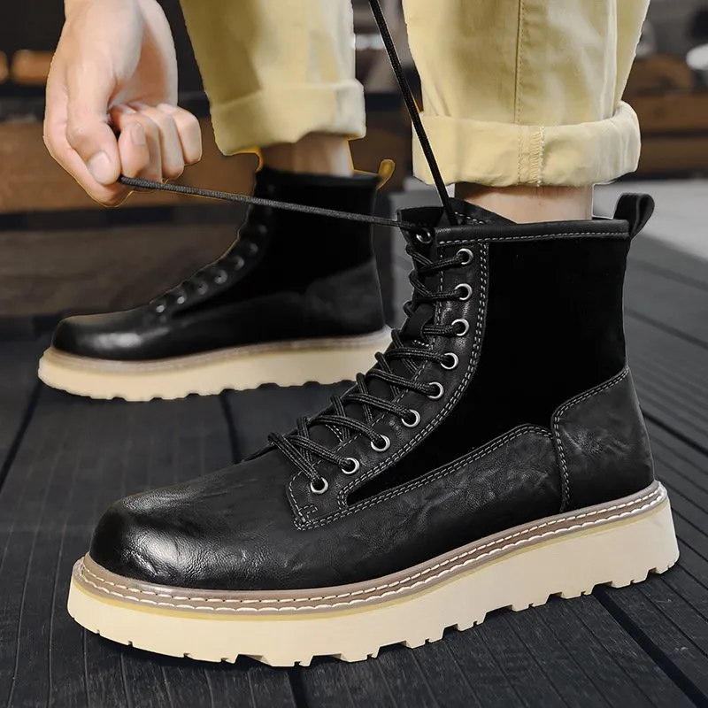 Blackwell High-Top Leather Boots
