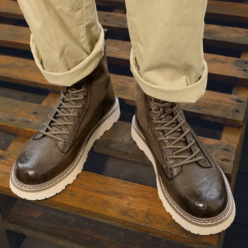 Blackwell High-Top Leather Boots