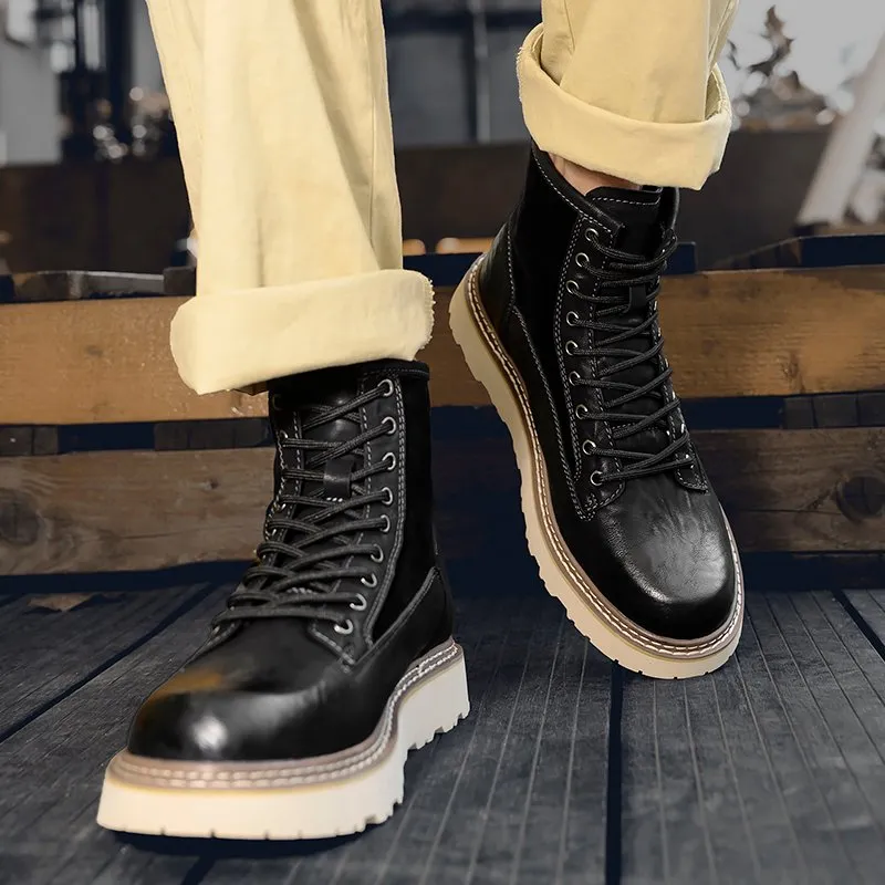 Blackwell High-Top Leather Boots