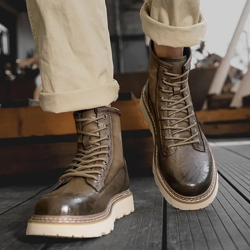 Blackwell High-Top Leather Boots