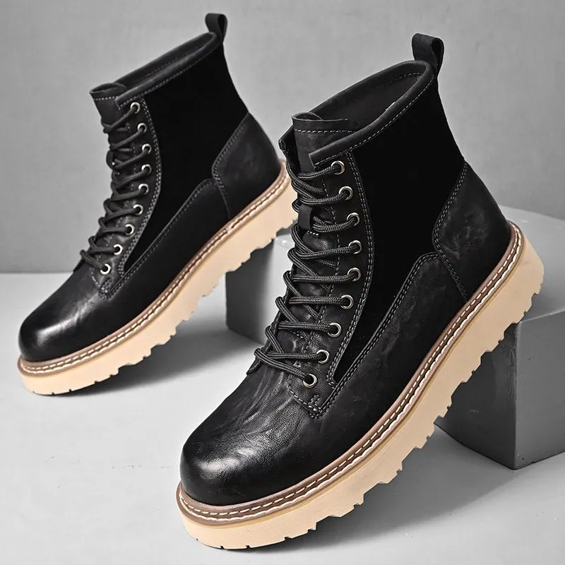 Blackwell High-Top Leather Boots