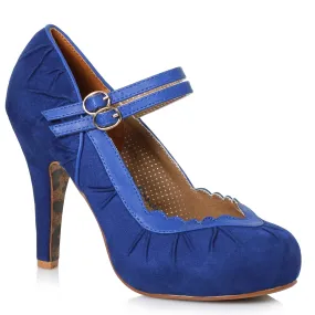 BP412-TAMI 4" Double Strap Suede Maryjane