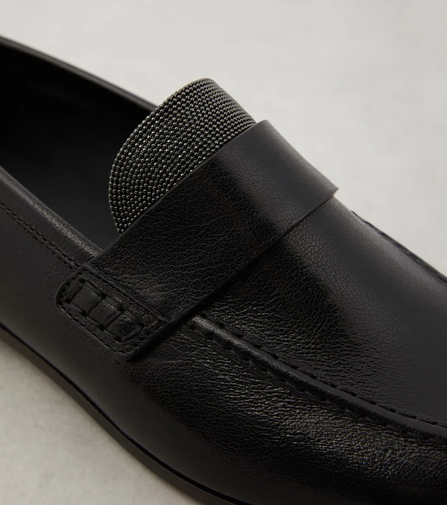 Brunello Cucinelli Monili leather loafers