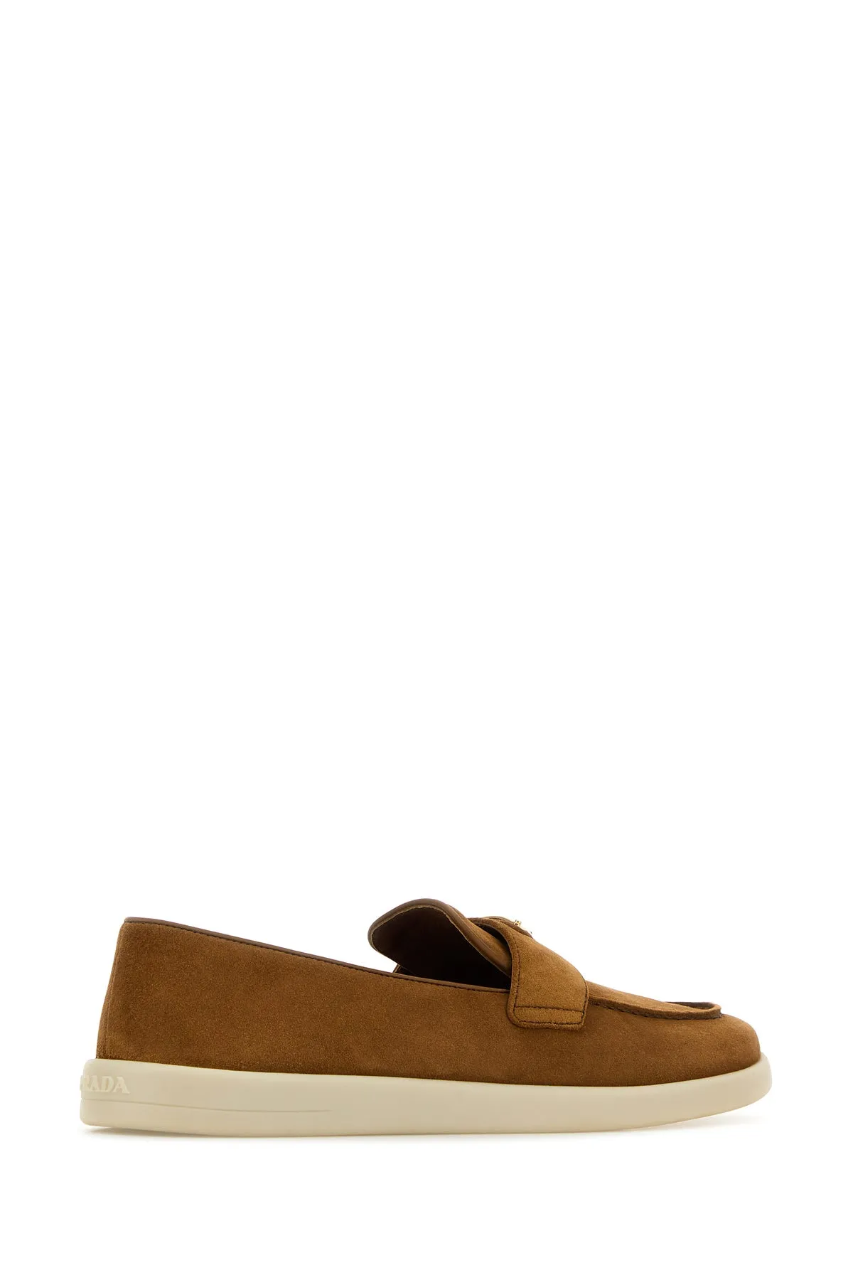 Camel suede loafers