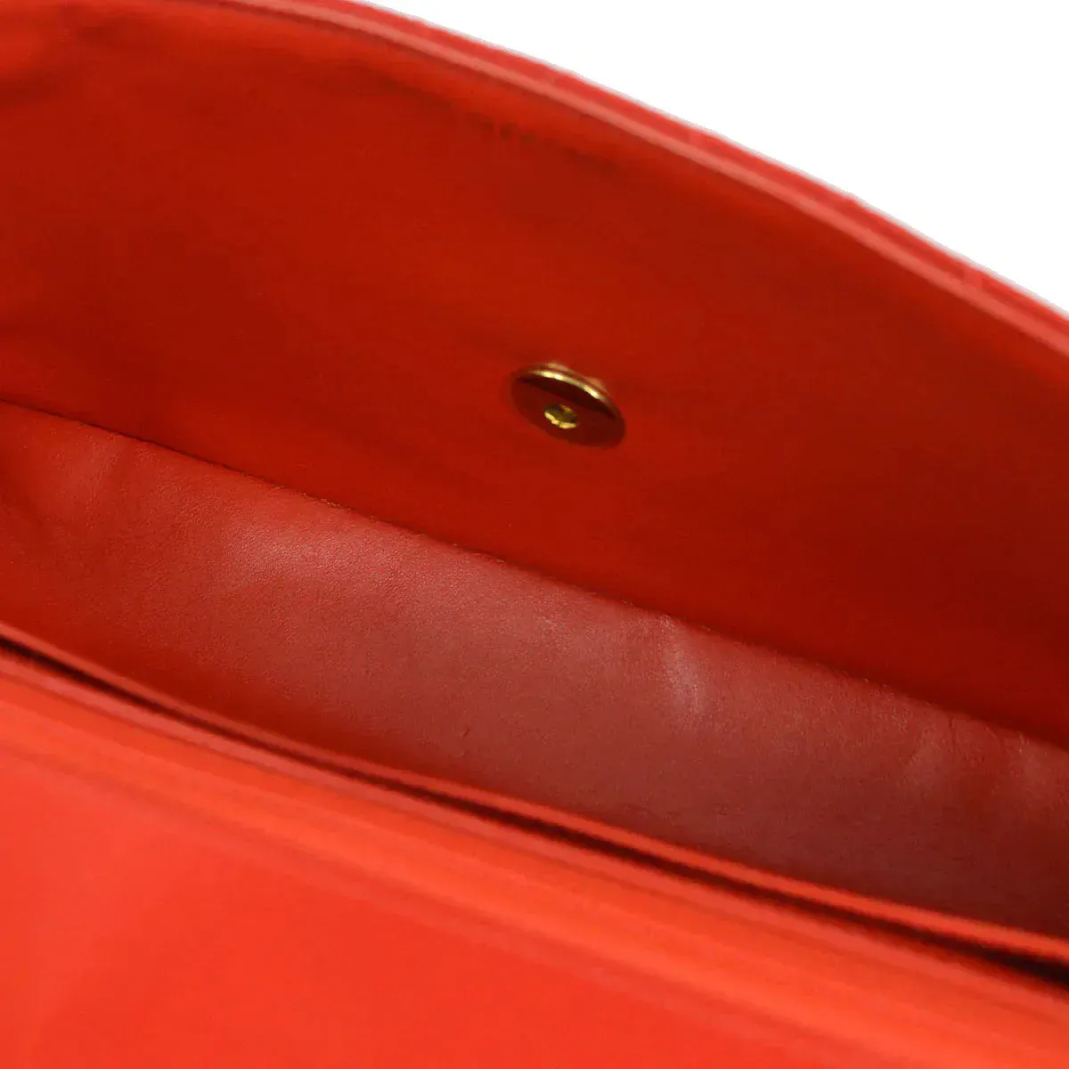 CHANEL 1994-1996 Classic Single Flap Medium Red Nylon 56465