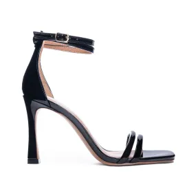 Chinese Laundry - Jasmine - Ankle Strap Sandal Dress Heels - Black Patent