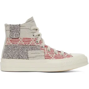 Converse Off-White Patchwork Chuck 70 High Sneakers