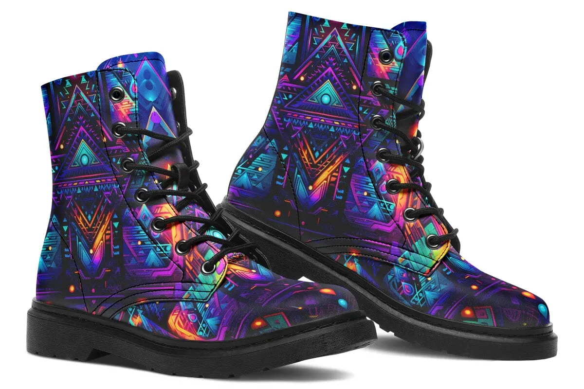 Cyber Night Combat Boots
