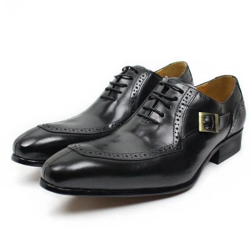 DW Men's Luxurious Leather Lace Up Oxfords