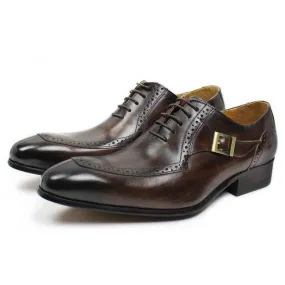 DW Men's Luxurious Leather Lace Up Oxfords