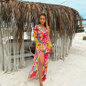 EUPHORIA Tulle Long Beach Cover up