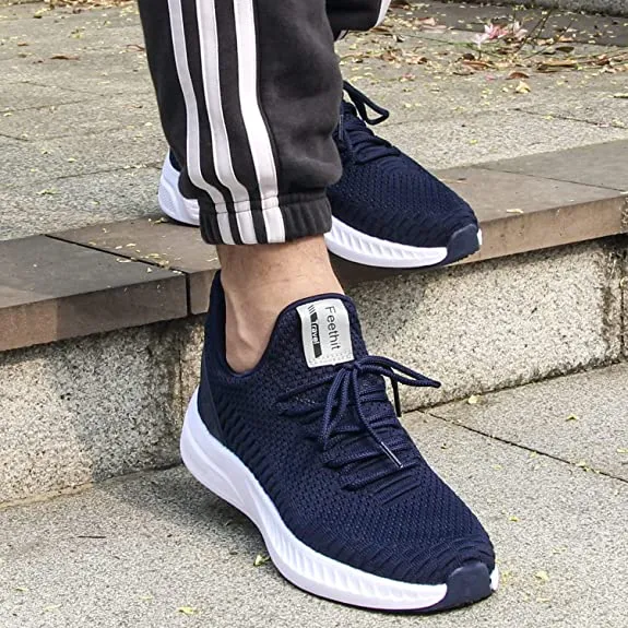 FEETHIT Men Breathable Mesh Walking Sneaker