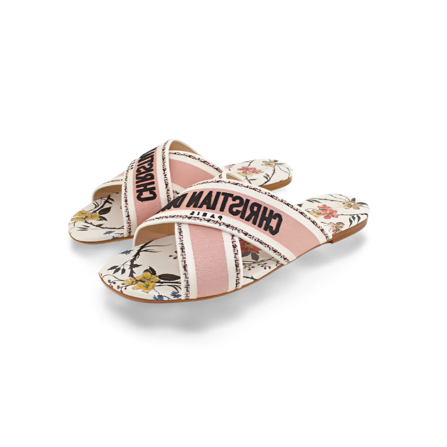 Floral Flat Sandals For Women