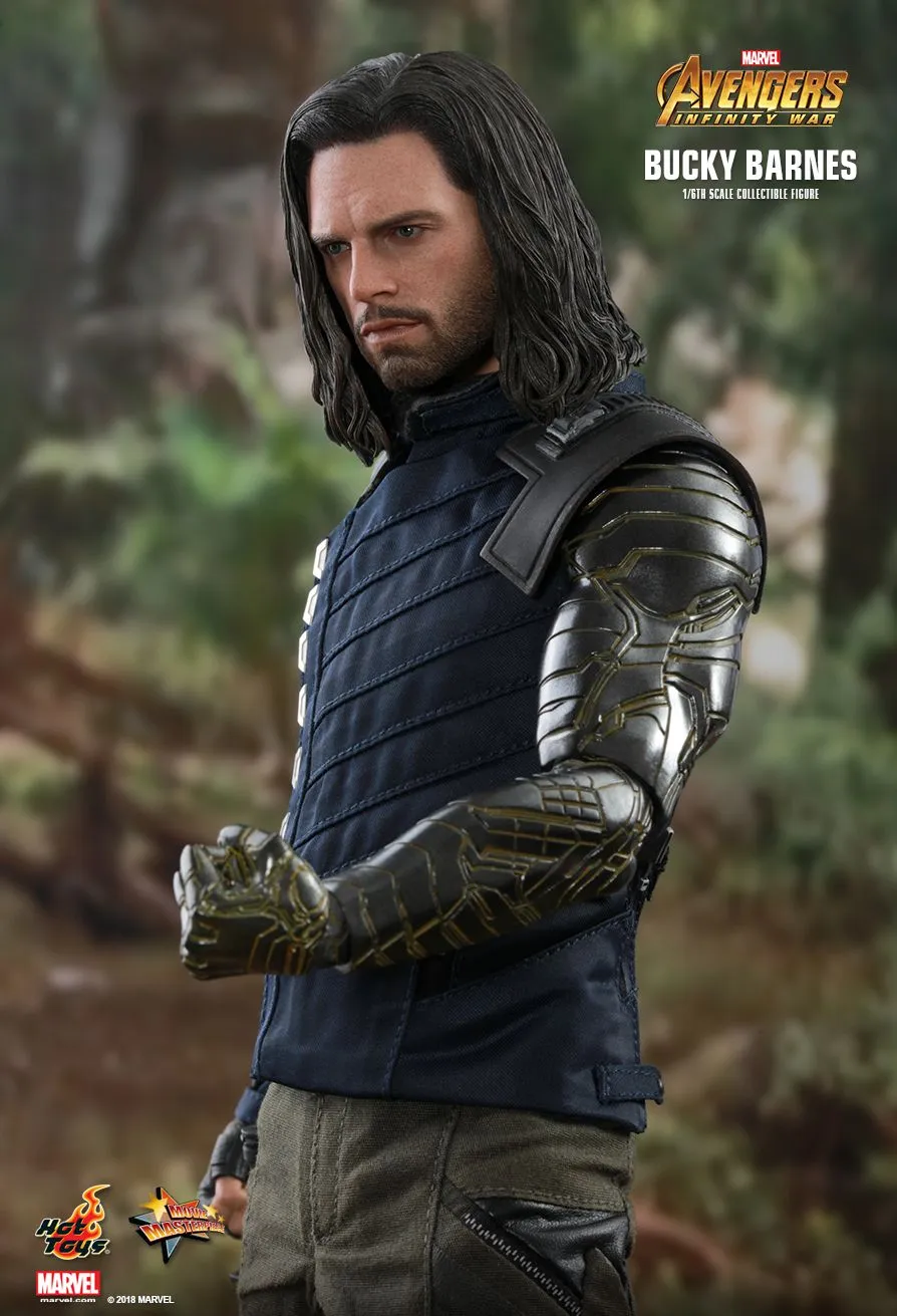 Infinity War - Winter Soldier - Black Combat Boots (Peg Type)