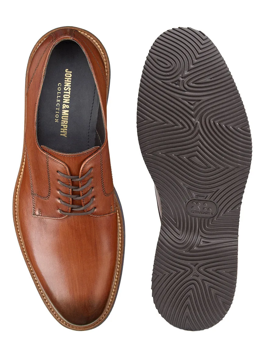 J & M Collection Jenson Plain Toe in Brown Italian Calfskin