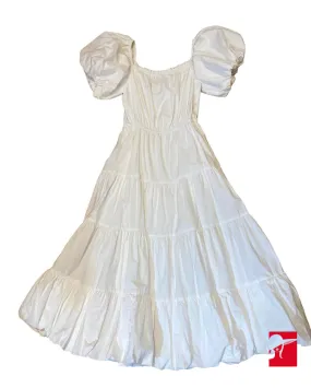 Jason Wu puff sleeve tiered midi dress size 2