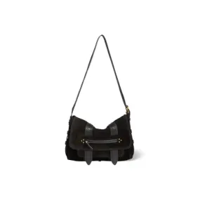 Jerome Dreyfuss Joe S Crossbody in Black Suede