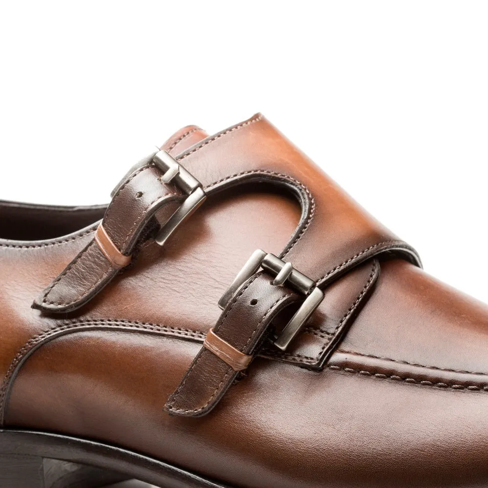 Leather Double Monk Strap
