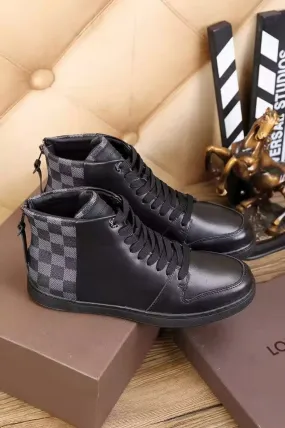 Louis Vuitton HIgh Top Black Sneaker