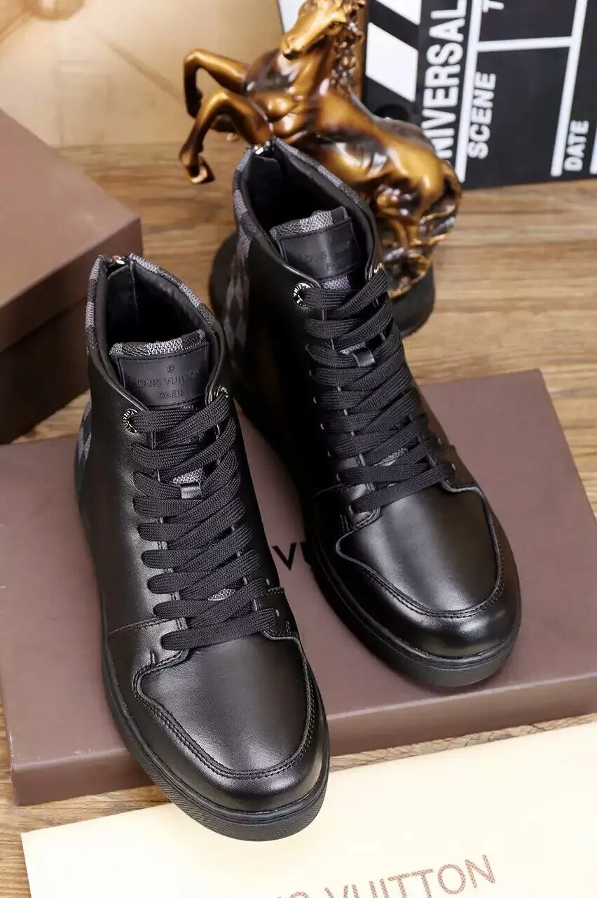 Louis Vuitton HIgh Top Black Sneaker