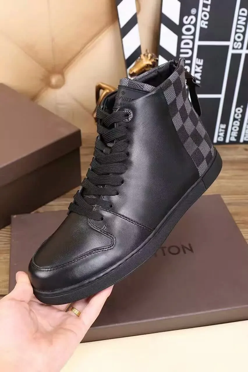 Louis Vuitton HIgh Top Black Sneaker