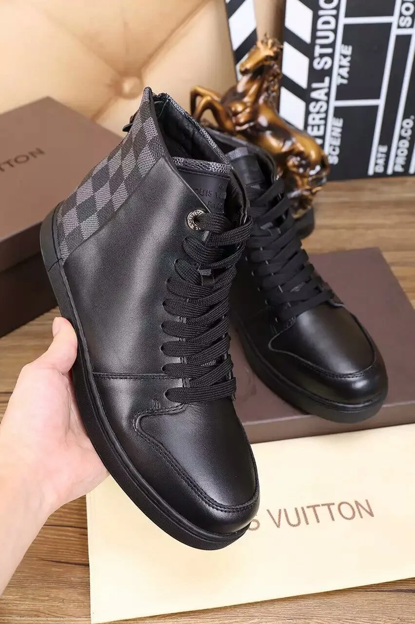 Louis Vuitton HIgh Top Black Sneaker