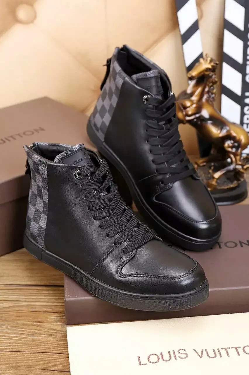 Louis Vuitton HIgh Top Black Sneaker