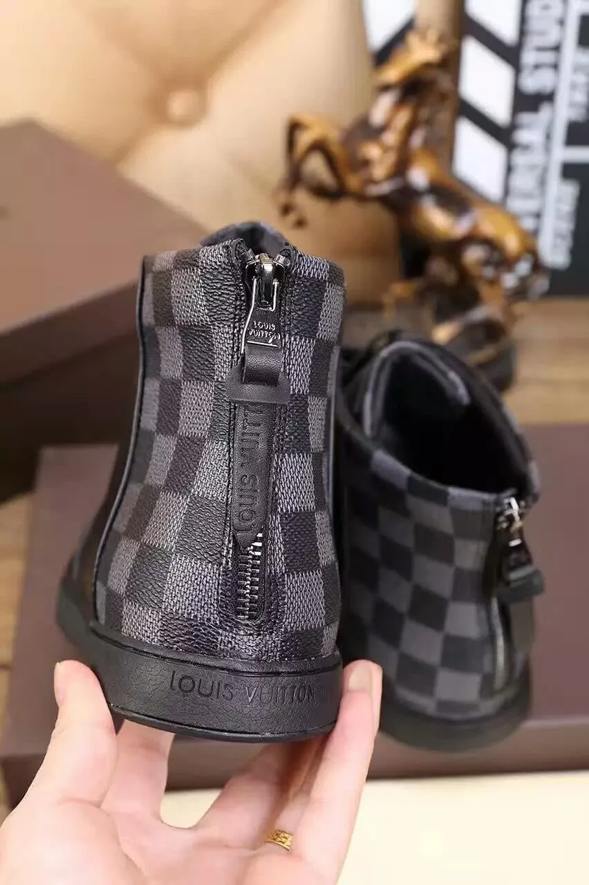Louis Vuitton HIgh Top Black Sneaker