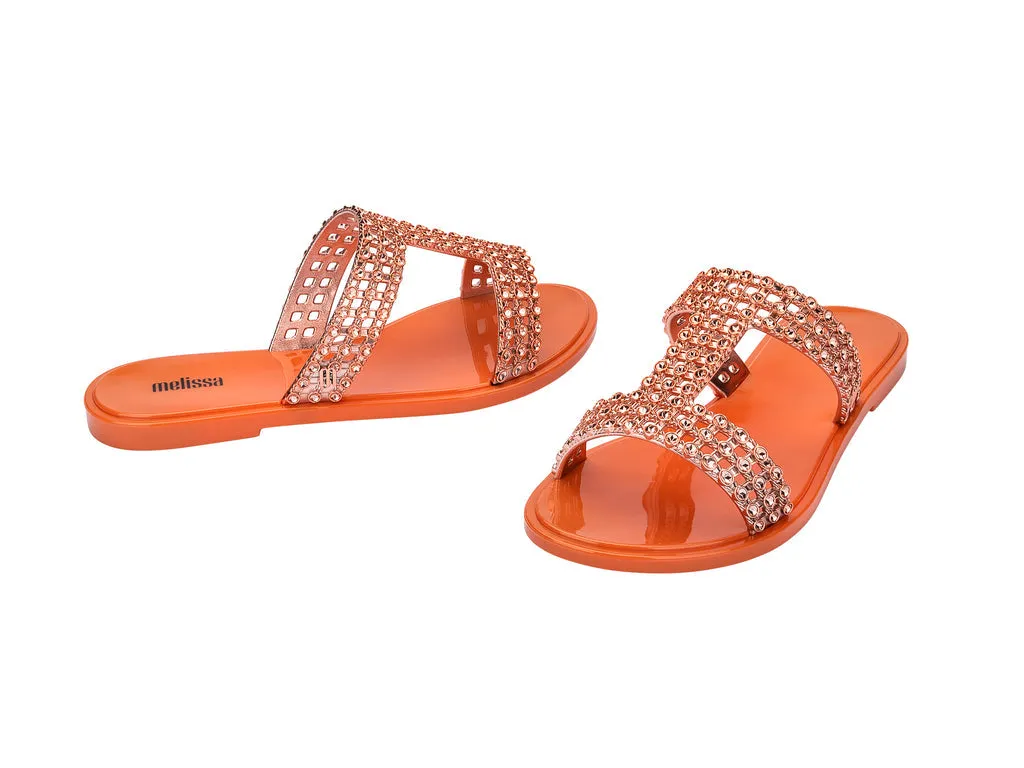 Melissa Glowing Orange Slide Slipons For Women