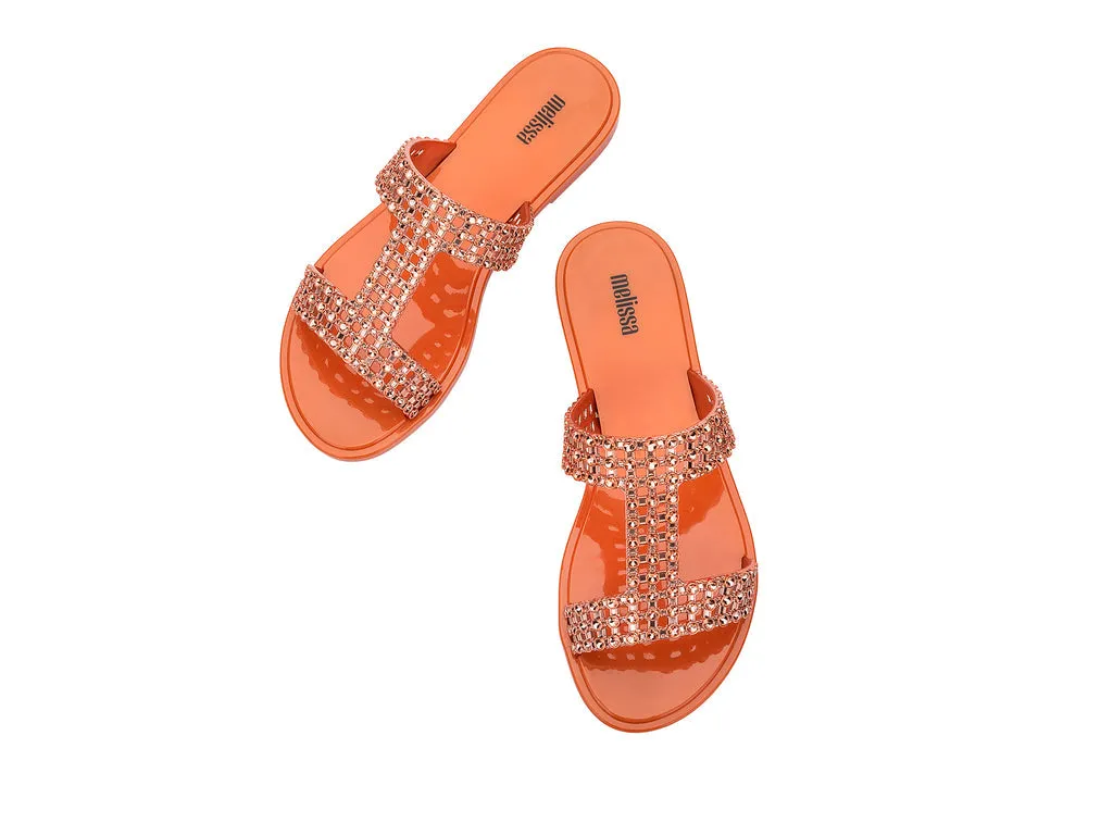 Melissa Glowing Orange Slide Slipons For Women