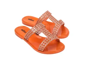 Melissa Glowing Orange Slide Slipons For Women