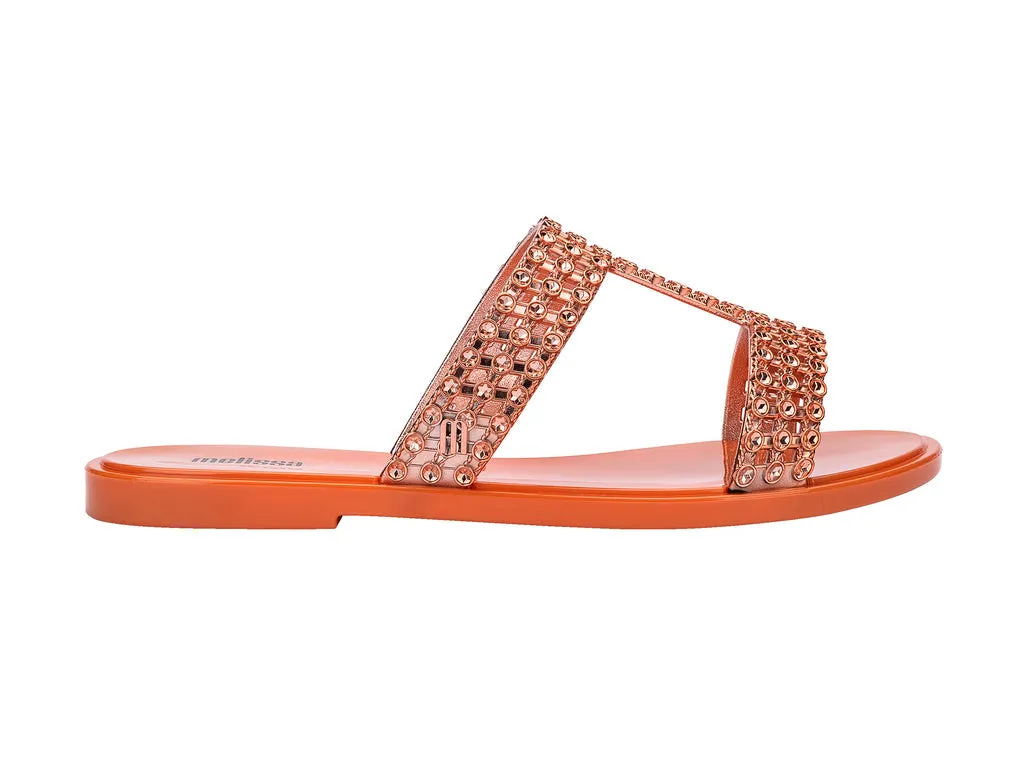 Melissa Glowing Orange Slide Slipons For Women