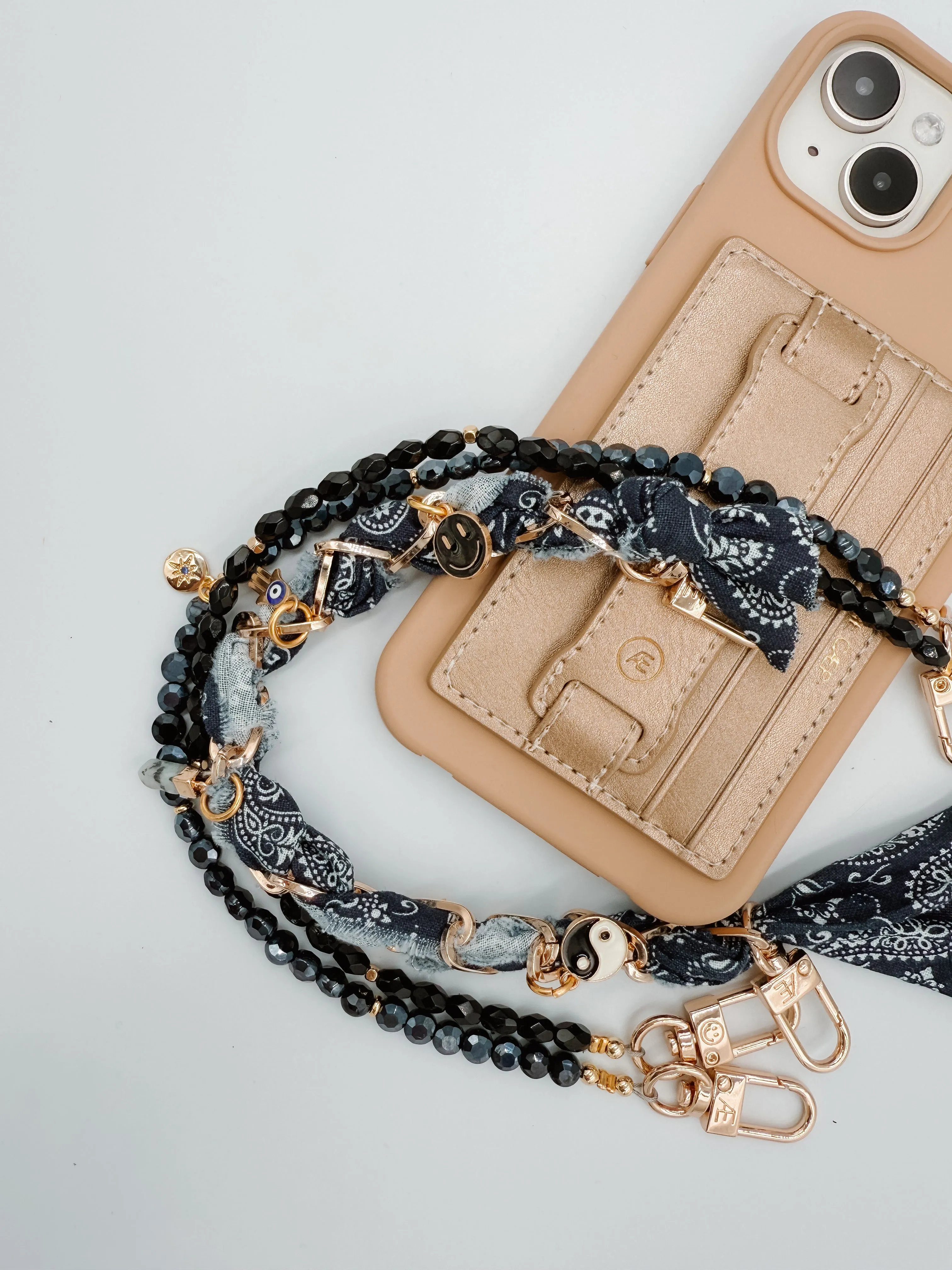 Midnight Double Phone Wristlet