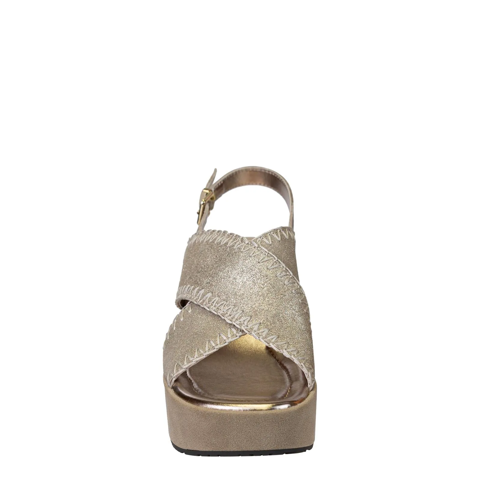 NAKED FEET - TOFINO in GOLD Heeled Sandals