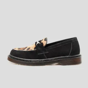Original Loafers Suede Leopard Black
