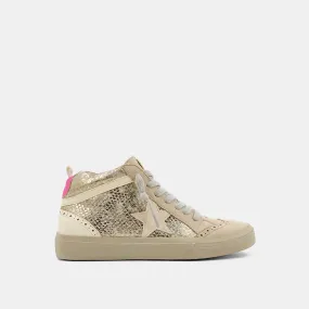 Paulina Sneaker-Gold Snake
