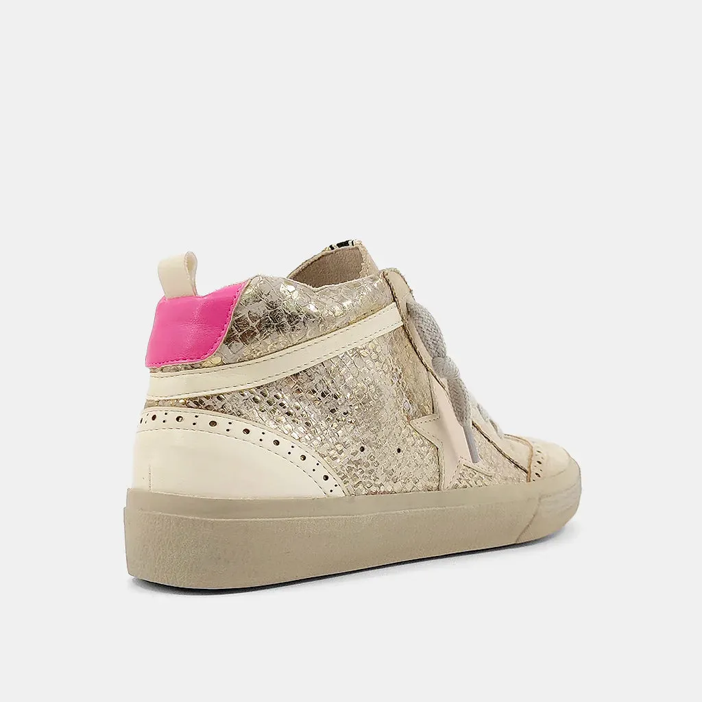 Paulina Sneaker-Gold Snake
