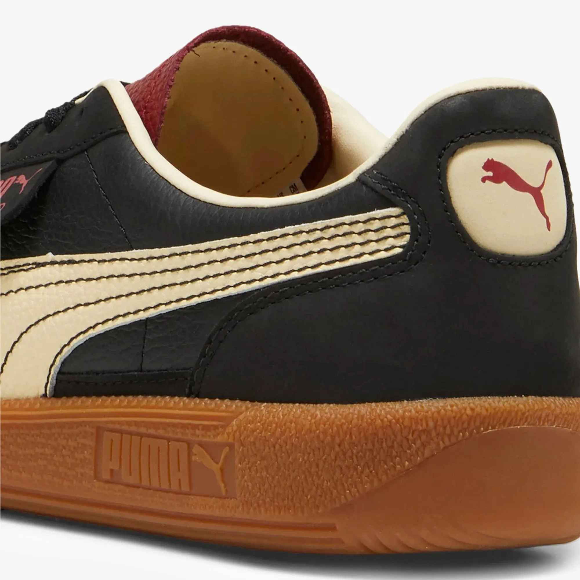 Puma Palermo Players Lane Unisex Sneakers  Black-Intense Red