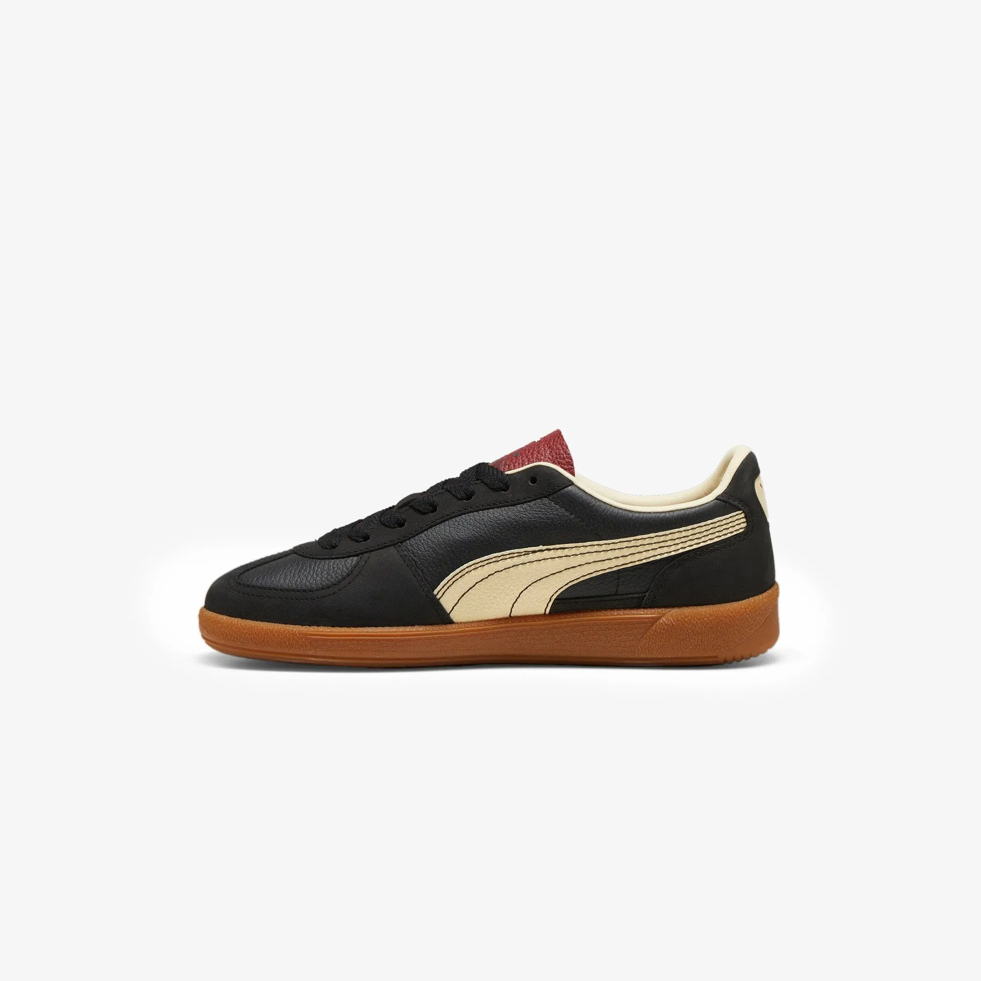 Puma Palermo Players Lane Unisex Sneakers  Black-Intense Red
