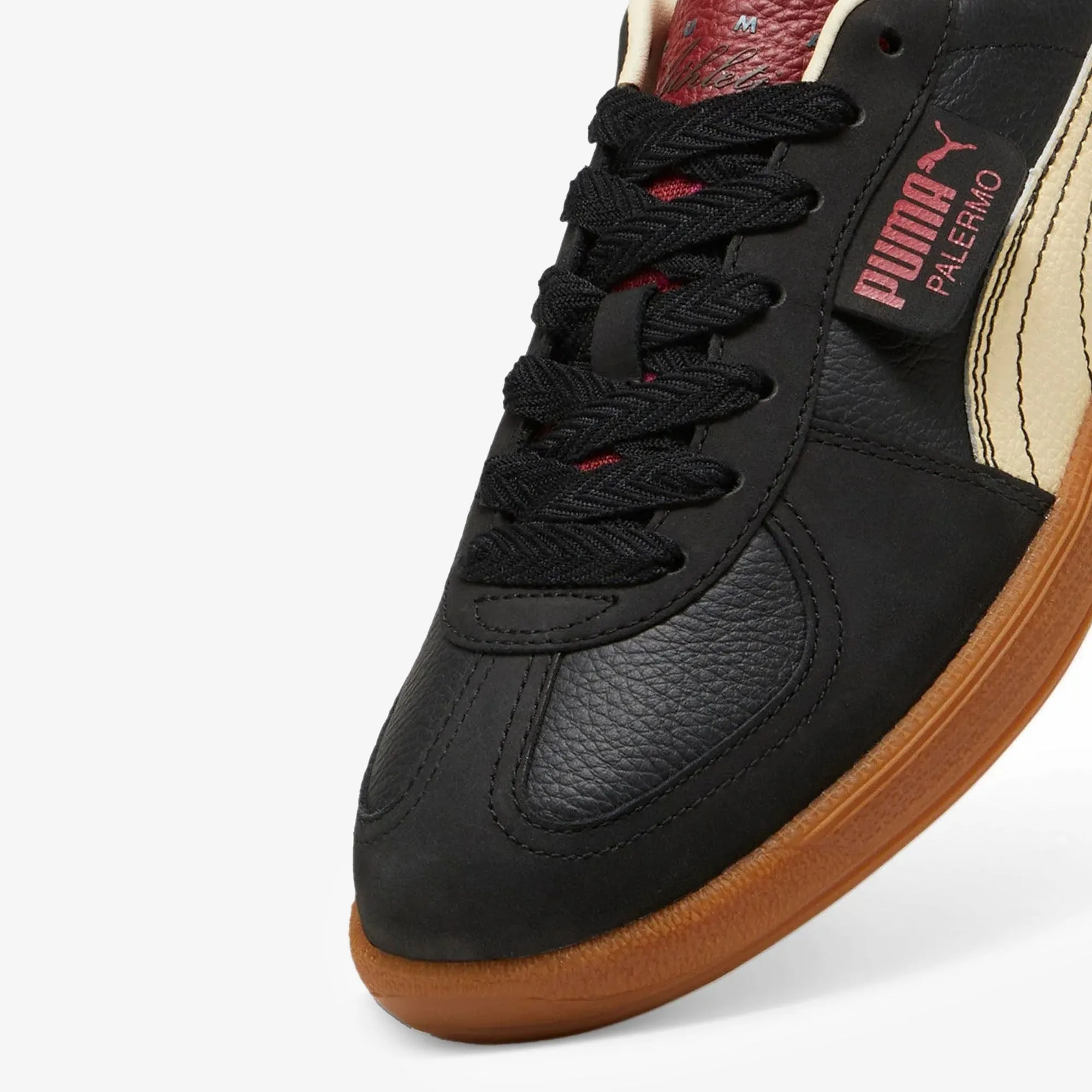 Puma Palermo Players Lane Unisex Sneakers  Black-Intense Red