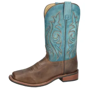 Smoky Mountain Men's Knoxville Brown/Vintage Blue Boots