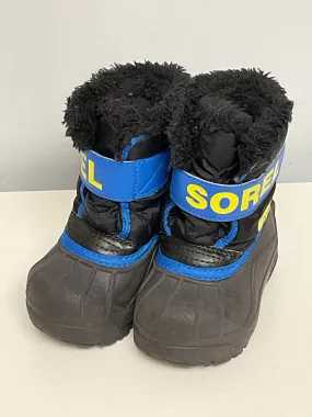 Sorel Child Shoe Size 5 Blue & Black Boots