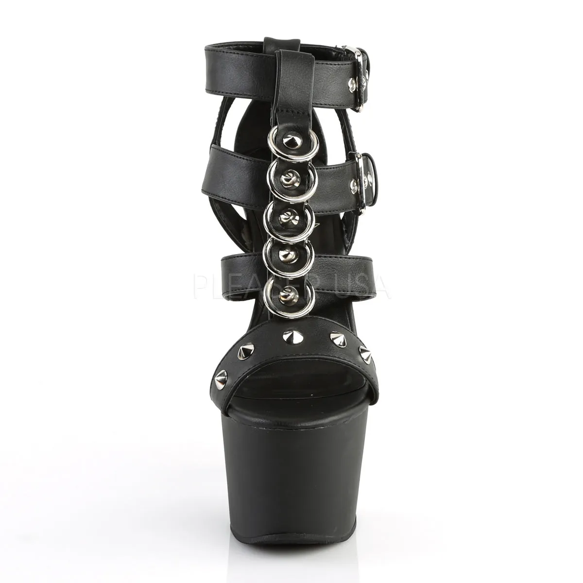 T-Strap Close Back Cage Sandals with 7-inch Heels ADORE-758
