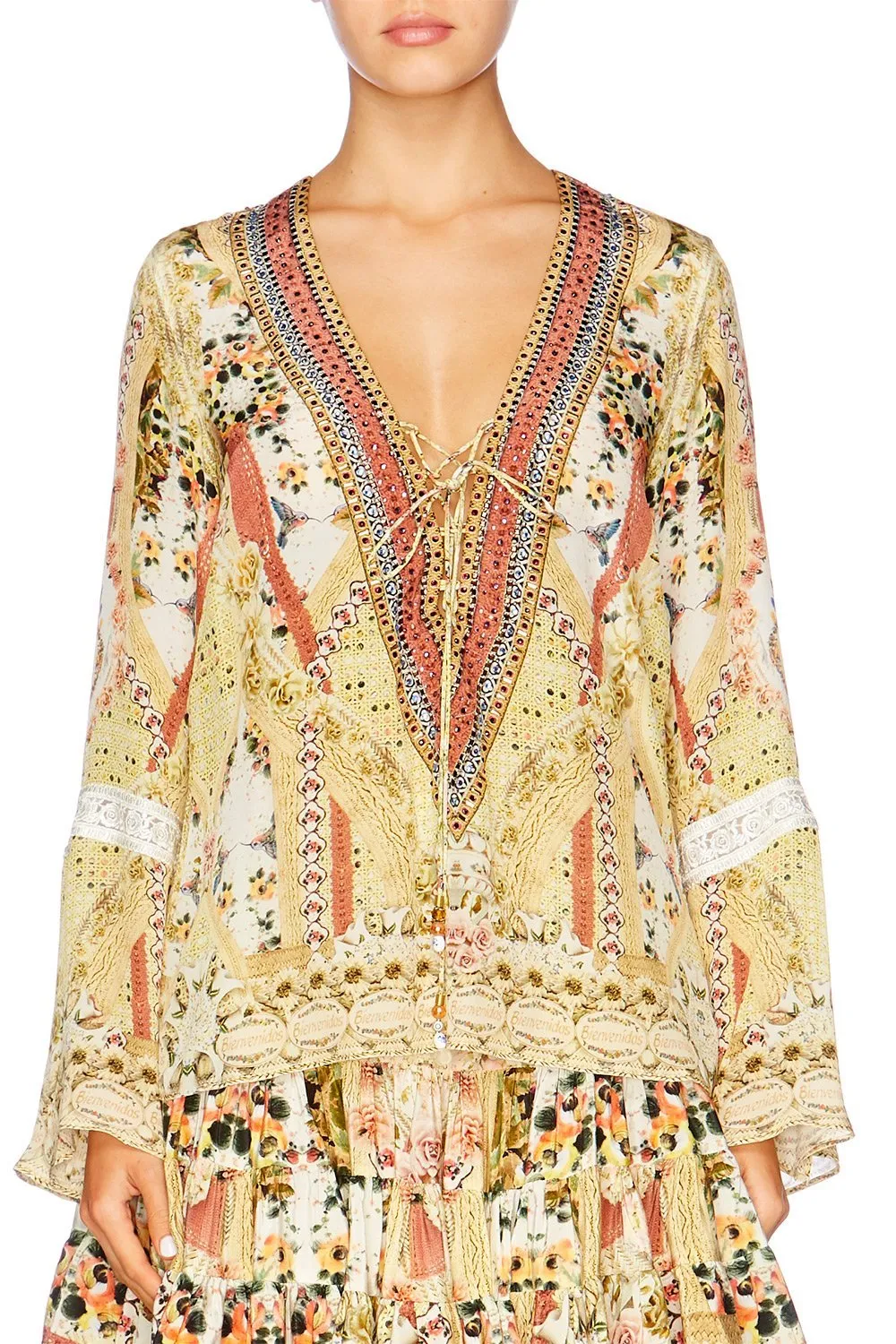 TIE FRONT BLOUSE MY SUMMER LOVE