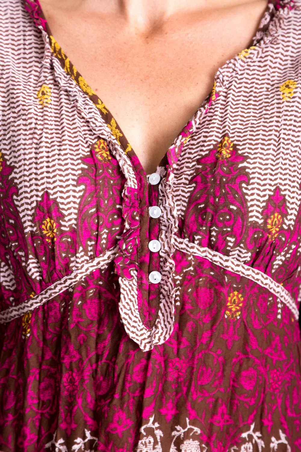 Willow Dress in Fuchsia